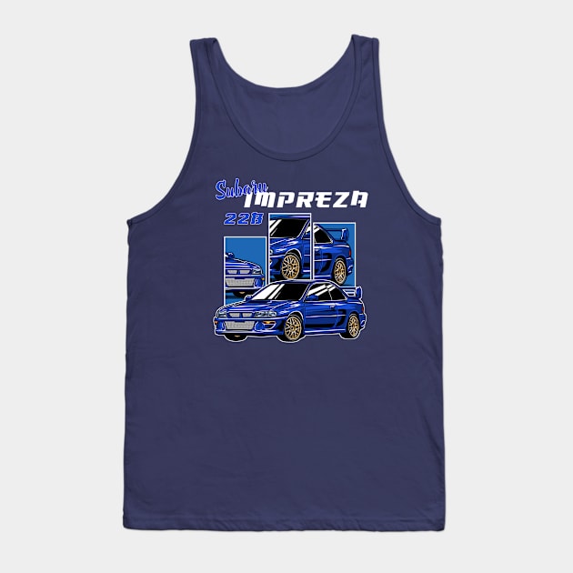 Subaru Impreza Classic Tank Top by mirailecs